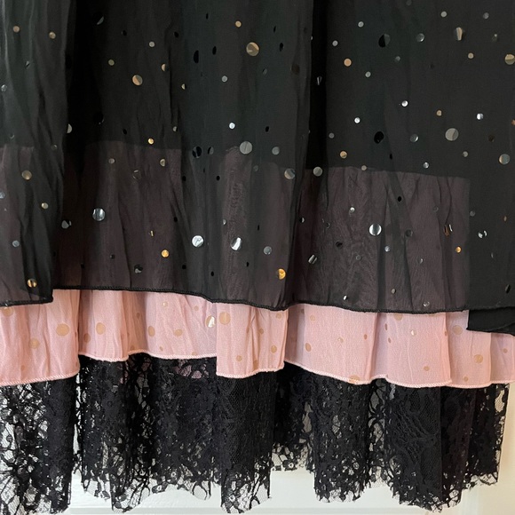 Hazel Black Dress w/ Accents Medium - Picture 8 of 12